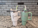 (NOT Matcha Green) Stainless Steel Straws with Silicone Cover